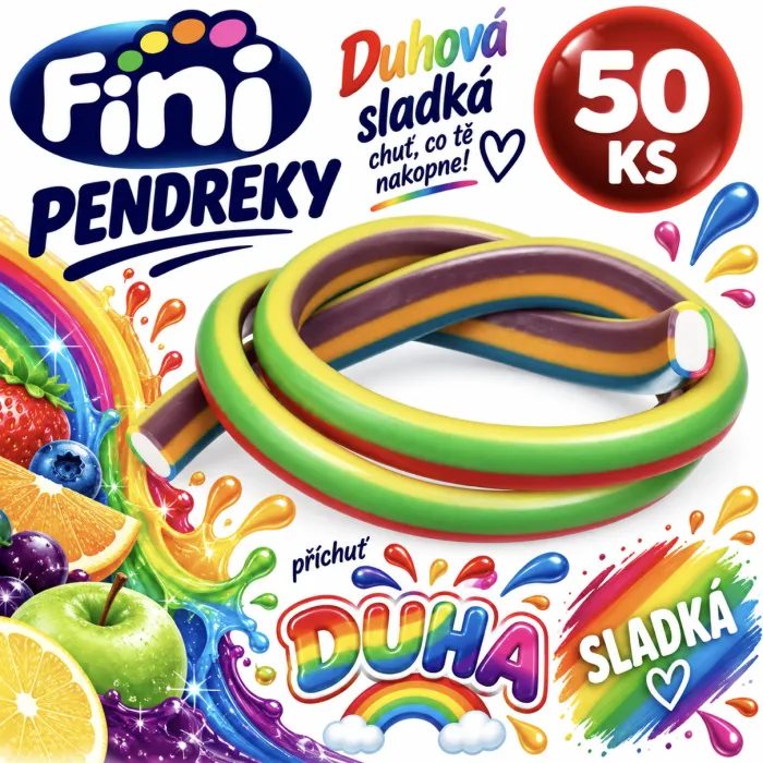 Pendreky 50 Ks FINI - Duha sladká