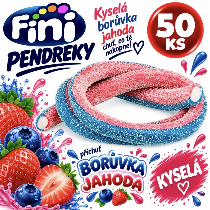 Pendreky 50 Ks FINI - Kyselá Jahoda/Borůvka