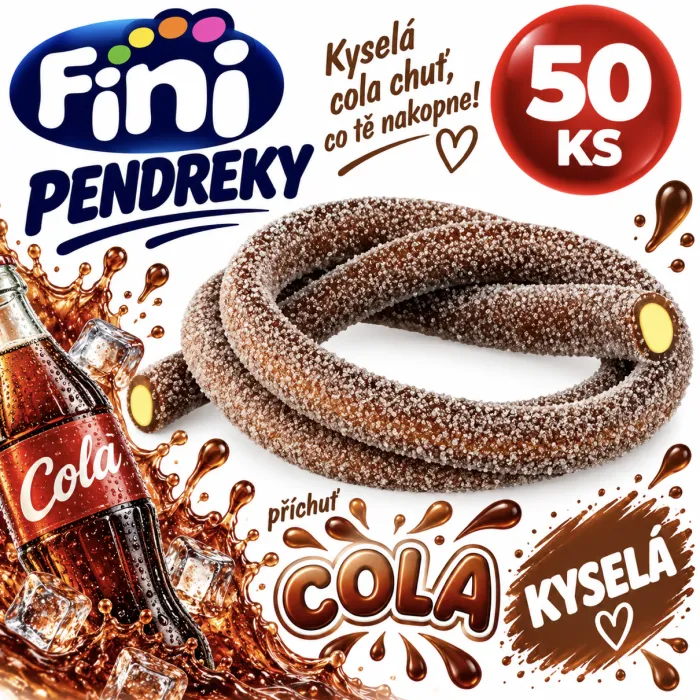 Pendreky 50 Ks FINI - Cola Kyselá