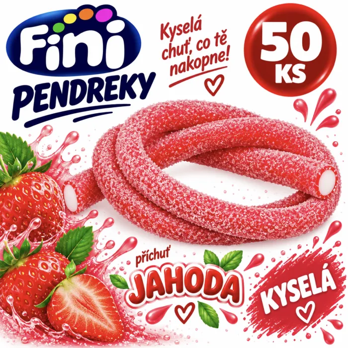 Pendreky 50 Ks FINI - Kyselá Jahoda