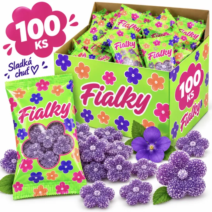 Fialky 80g - 100 Ks