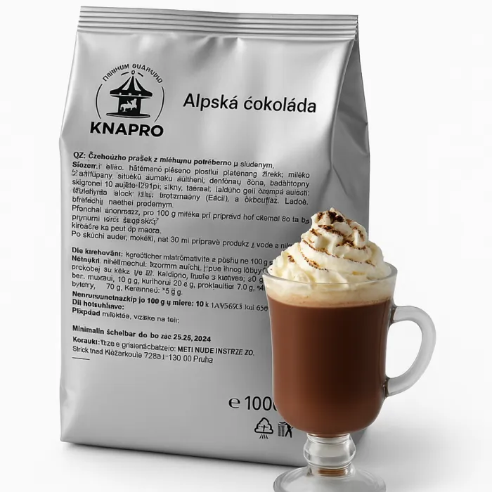 Alpská čokoláda horká - 600g