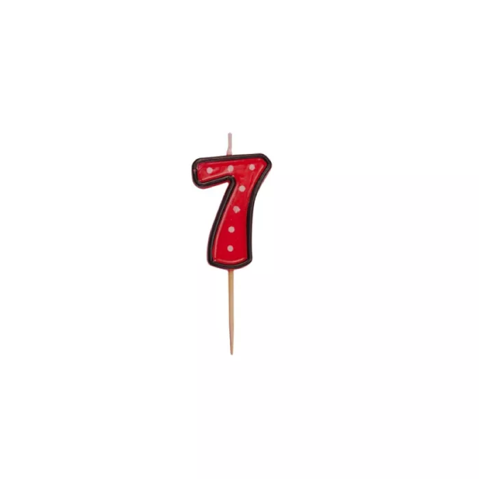 Dortová svíčka číslo - "7"