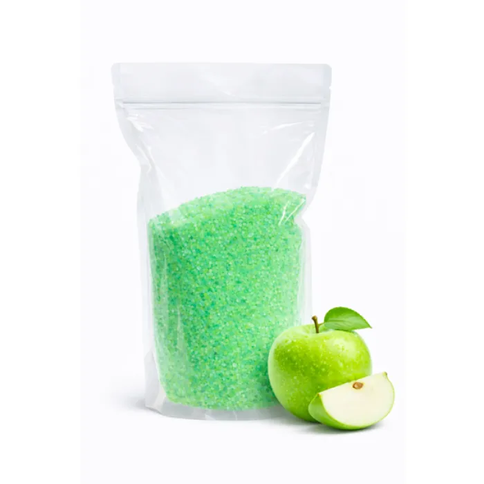 FlossArt Barevný super hrubý cukr - 1 Kg - Jablko