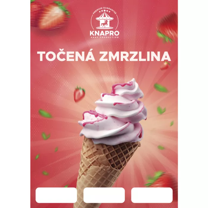 Plakát A2 s laminací - Točená zmrzlina