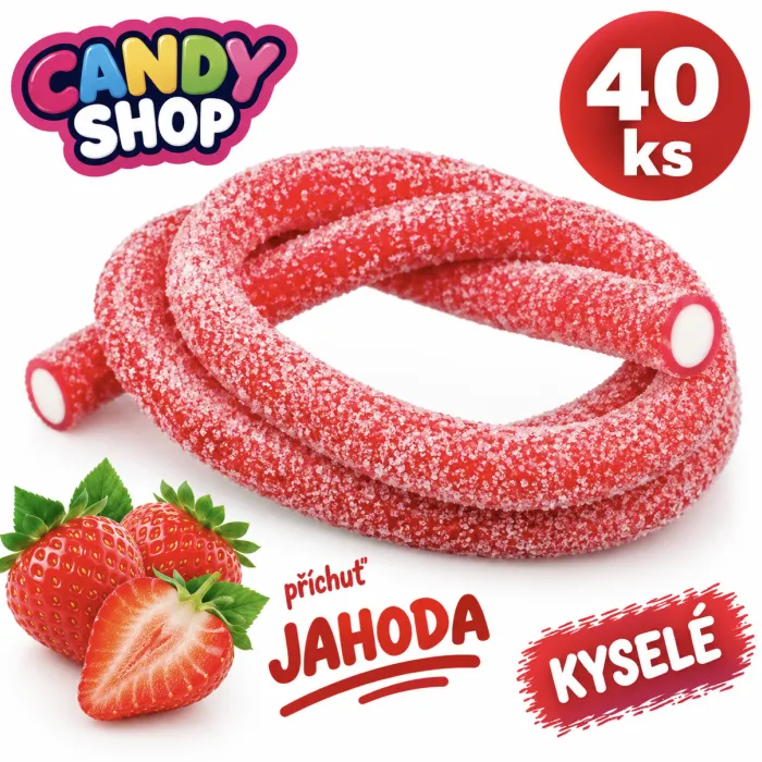 Pendreky Candy shop 40 Ks - Jahoda kyselá