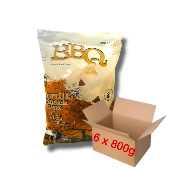 Nachos Lupínky 800g NP - BBQ karton (6 Ks)