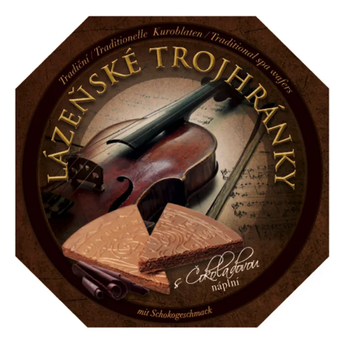 Lázeňské oplatky - Čokoláda - trojhránek - 180g