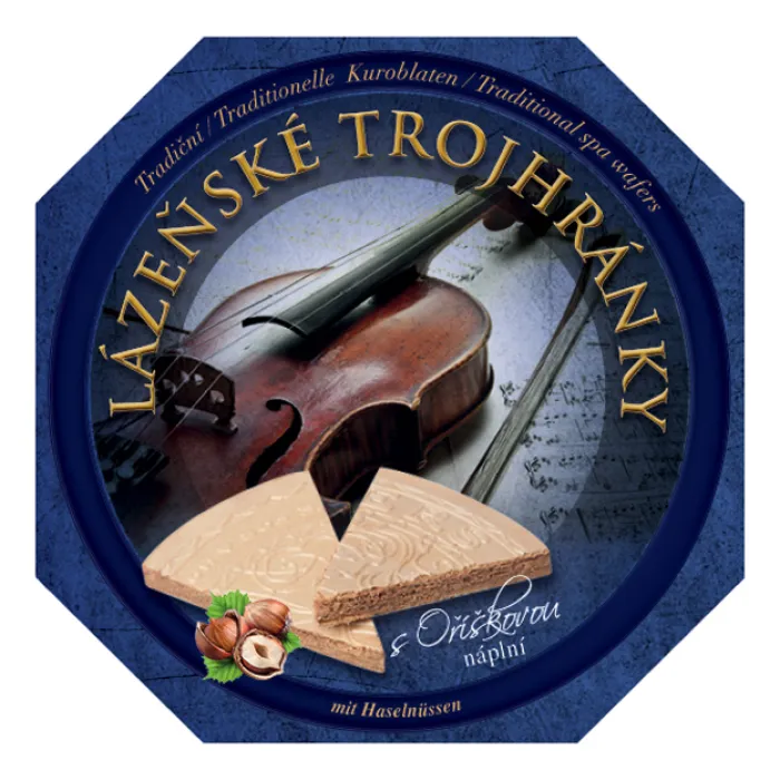 Lázeňské oplatky - Oříšek - trojhránek - 180g