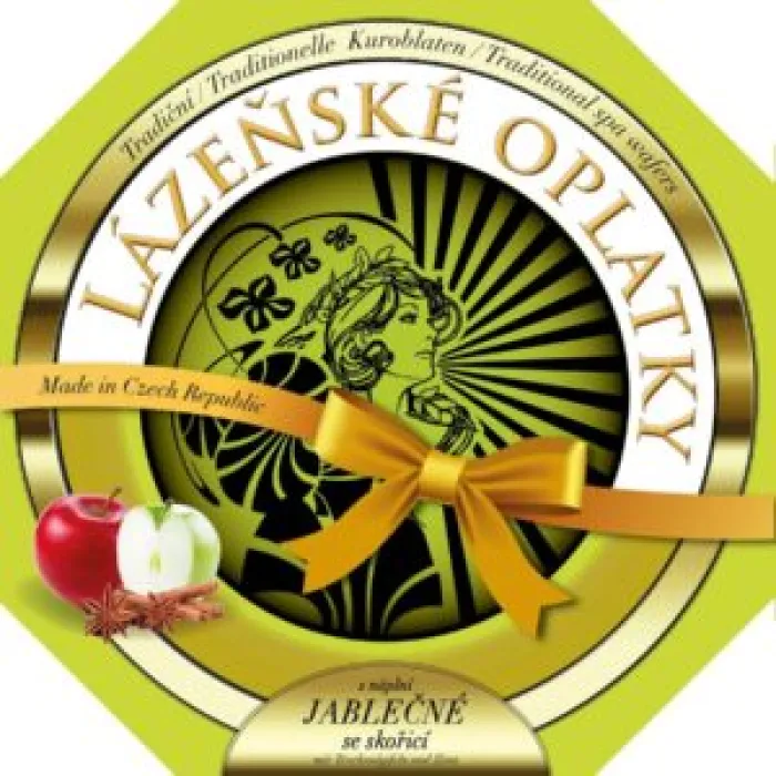 Lázeňské oplatky - Jablko / skořice - spékané - 160g