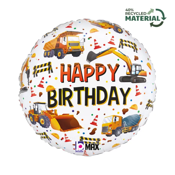 Happy Birthday stavební stroje - 26468P