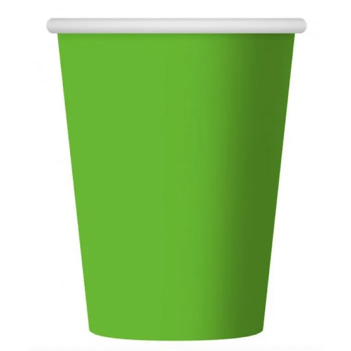 Papírový kelímek zelený - 250 ml / 6 ks