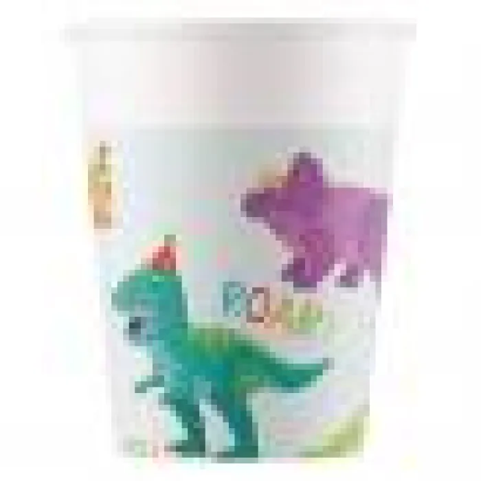 Papírový kelímek Dino - 200 ml / 8 ks