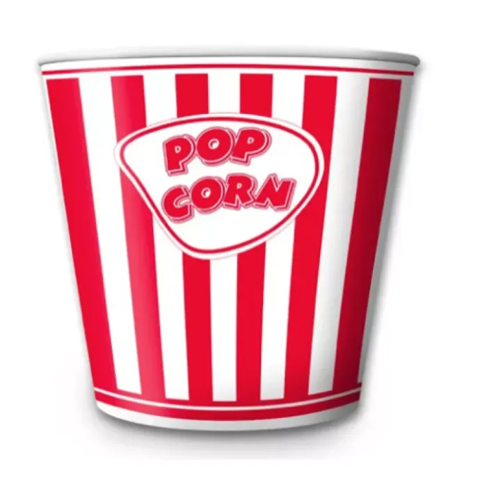 Kbelík na popcorn MAXI 5 L - RED/WHITE