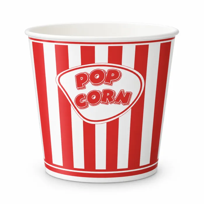 Kbelík na popcorn MAXI 5 L - RED/WHITE