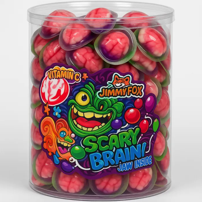 Scary Brain – želé bonbony s ovocnou příchutí (90 ks) - 