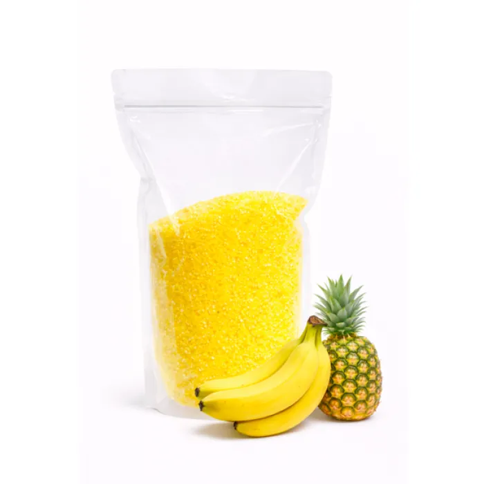 FlossArt Barevný super hrubý cukr - 1 Kg - Banán - Ananas