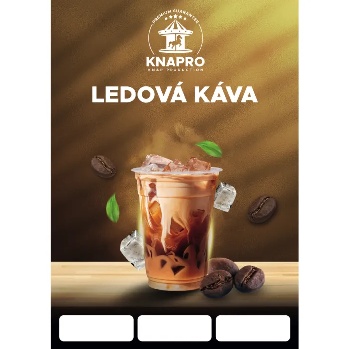 Plakát s laminací - A4 Ledová káva