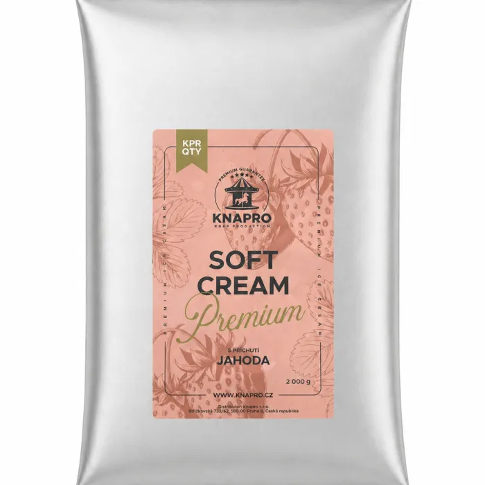 KNAPRO Zmrzlina Soft Cream Premium - Jahoda - 2 Kg