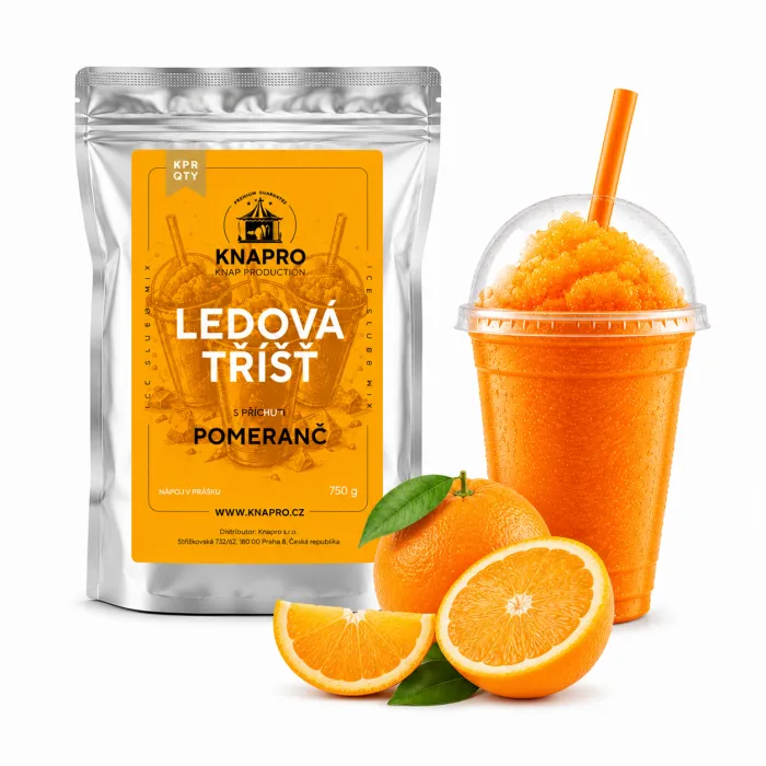 Ledová tříšť KNAPRO – Pomeranč - 750g