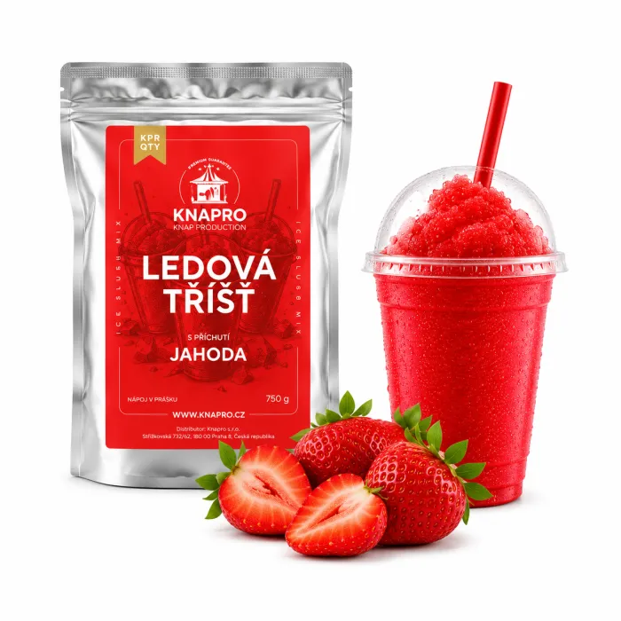 Ledová tříšť KNAPRO – Jahoda - 750g