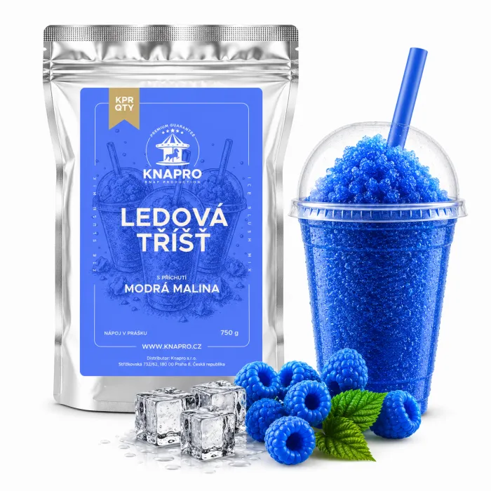 Ledová tříšť KNAPRO – Modrá malina - 750g