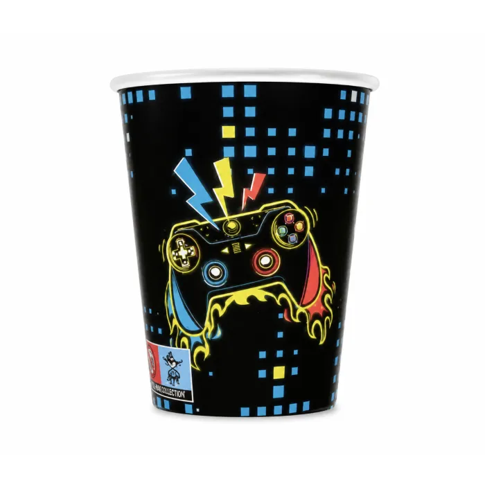 Papírové kelímky Play Joystick Pad - 250 ml / 8 Ks - 