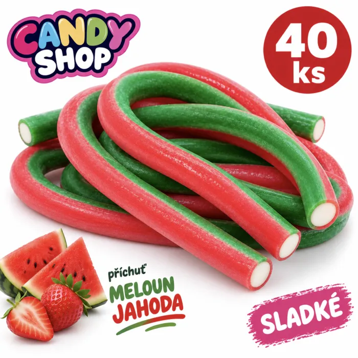 Pendreky Candy shop 40 Ks - Meloun - jahoda sladká