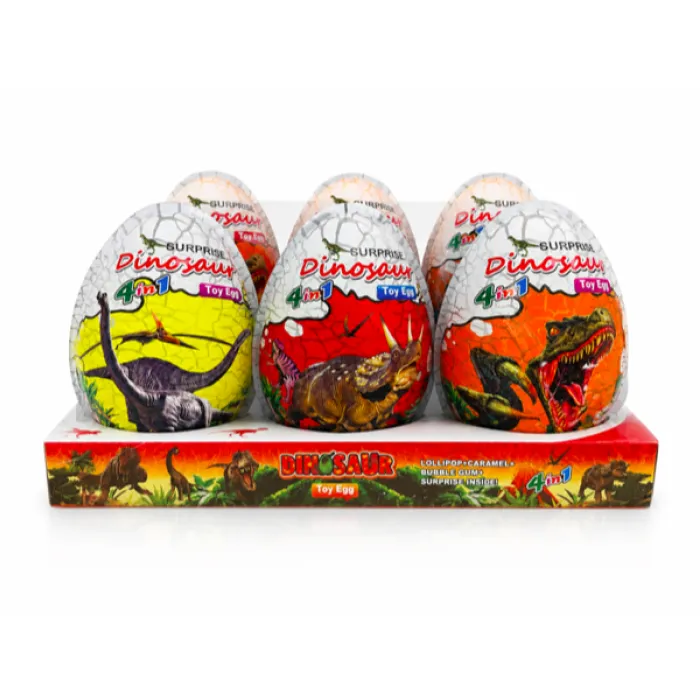 Vejce XXXL s cukrovinkou 20 g - Dinosaurus vajíčko 6 Ks