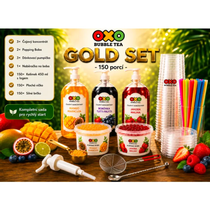 OXO Bubble Tea set - OXO Gold sada
