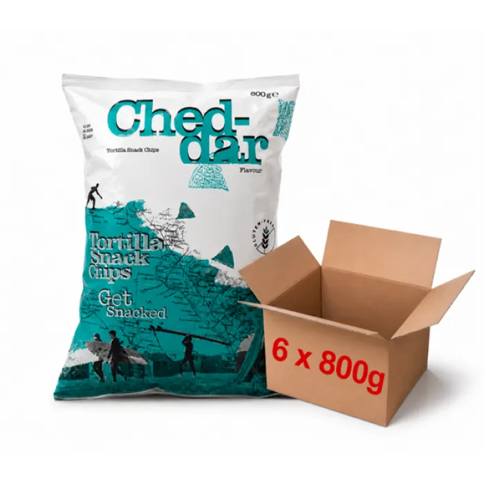 Nachos Lupínky 800g NP - Cheddar karton (6 Ks)