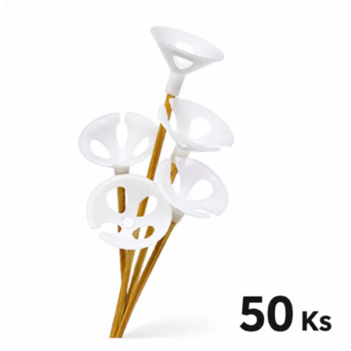 Dřevěné tyčky s BIO miskami - 50 Ks