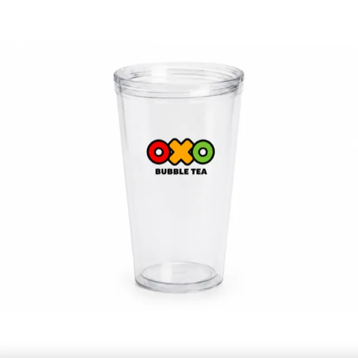 Kelímky OXO Bubble Tea 100 Ks - 600 ml