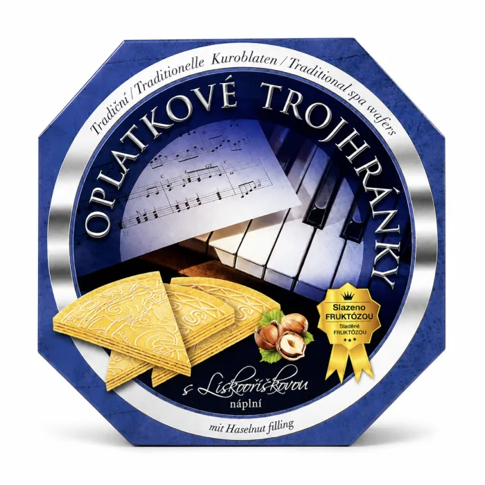 Lázeňské oplatky - DIA Lískový oříšek - Trojhránek - 180g