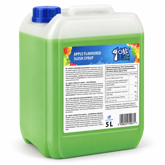 Ledová tříšť sirup OneSlush - Jablko
