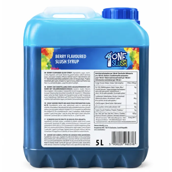 Ledová tříšť sirup OneSlush - Borůvka