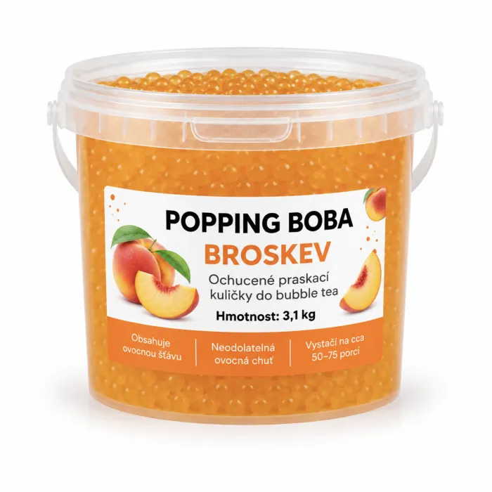 Popping Boba OXO - Kuličky Broskev