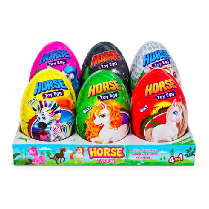 Vejce XXXL s cukrovinkou - Horse vajíčko 6 Ks